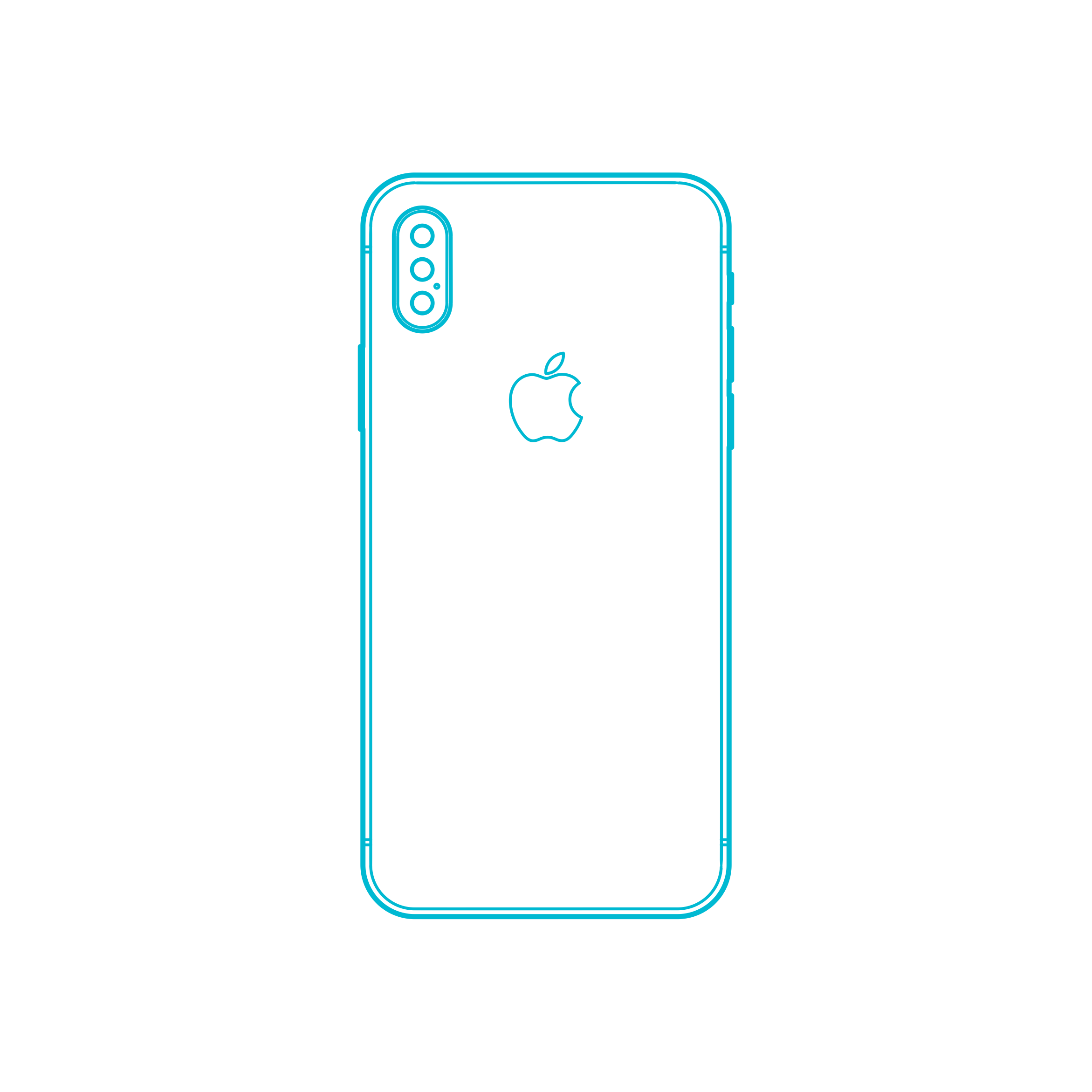 Digital Apple Iphones Apple Iphone X 11Th Gen Editable Svg Line Art Free Vectors